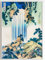 JOPRICO Yoro Wasserfall in der Mino Provinz - Katsushika Hokusai (1760-1849) - Japan Poster - Asia Dekoration - Vintage Japan Kunstdruck Größe 50x70 cm | 20x28 inch
