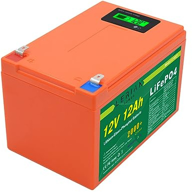 LiFePO4 Akku 12V 12Ah Lithium-Eisen-Phosphat Batterie für Camping Boot Solar Caravan