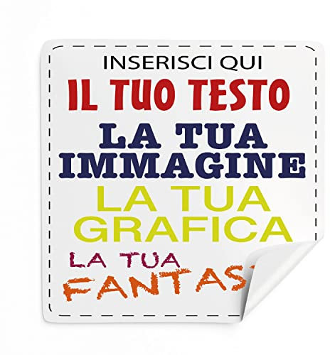 VENEZIANO, 100 Adesivi , etichette personalizzati - adesivi personalizzati con immagine , logo aziendale , foto , testo - 100% Made in Italy.