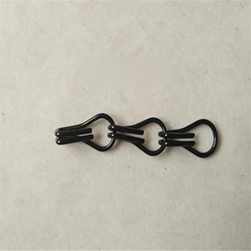 Mosquitera de cadena de aluminio multicolor personalizada para cortina de puerta Control de plagas cortina decorativa-negro