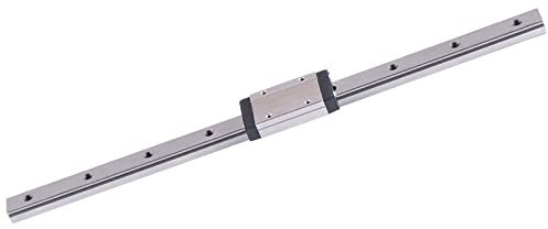 KGTCN MGN15H 1000mm Länge Mini Lagerstahl Linearführung Linearschiene Linearführungsschiene mit 1 Stück Hohe Präzision MGN15H Lager Gleitblock, für 3D-Drucker XY und CNC-Maschine