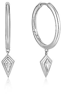 ANIA HAIE Damen-Creolen 925er Silber Zirkonia One Size Silber 32023511
