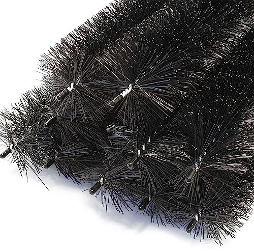 Wiltec 12 m Nistschutzbürste 10x120 cm Ø 10,5cm für Solarpaneele, effektiver flexibler Einnistschutz, 10 Stück Spatzenbürste