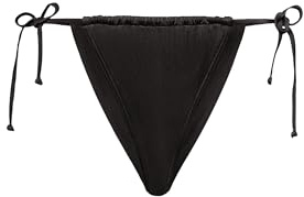 LSCN by Lascana Damen Bikini-Hose | trendige Unifarbe, seitlich zu binden, Obermaterial recycelt, hautfreundlich