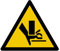 W215 - Achtung Hände Quetschgefahr - Warnschild - Maße wählbar - Norm ISO 7010