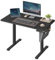SONGMICS Höhenverstellbarer Schreibtisch elektrisch, 110 x 60 cm, Verstellbarer Tisch, Memory-Funktion für 4 Höhen, für Büro, tintenschwarz LSD131B01