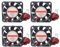 Jopto 4 pièces ventilateurs pour imprimante 3D sans balais 4010 DC 24V 40 x 40 x 10 mm refroidissement silencieux ventilateur avec câble de 30cm pour la dissipation thermique