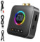 AXFEE Bluetooth 5.4 HiFi Empfänge, 2-in-1 Bluetooth 5.4 Sender & Empfänger, für Musik-Streaming-Sound System, Drahtloser Audioadapter mit 3.5mm RCA, für Heimstereoanlage/Lautsprecher/Auto/TV/Tablet