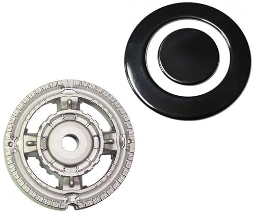 BRUCIATORE TRIPLA CORONA E PIATTELLO SMALTATO LUCIDO PER PIANO COTTURA ARISTON INDESIT
