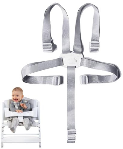 YIZWINS Hochstuhl-Sicherheitsgurte, 5 Punkt Gurt Sicherheitsgurte, Ersatz-Sicherheitsgurte, Hochstuhlgurte Verstellbare, Wandelbare Gurte für Hochstuhl/Kinderwagen