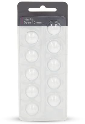 Hearing360 MiniFit Open Dome Hearing Aid Domes Compatible with Oticon (10mm)