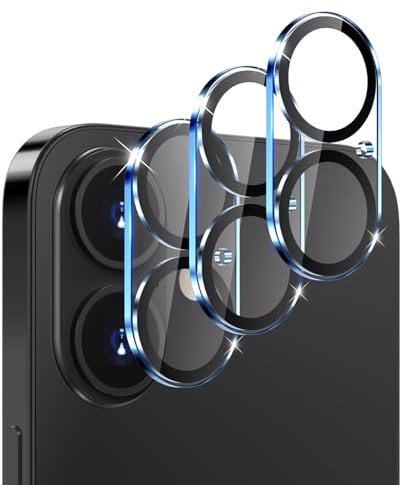 MMOBIEL Camera Lens Protector for iPhone 16/16 Plus [3 Pack] Tempered Glass 9H Camera Protector, Case Friendly, Scratch Resistant Lens Shield, Night Shooting, Clear Cover – Clear