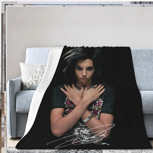 QapLWczK Tokio Überwurfdecke, ultraweich, aus Flanell, leicht, warm, Decke für Wohnzimmer/Schlafzimmer, 152,4 x 127 cm