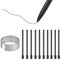 10X Souple Pointes de Remplacement pour Remarkable 1/2/Marker/Marker Plus & Boox Pen2 Pro/Boox Pen Plus/Boox Triangle Pen/BOOX Wacom Stylo Stylet, Boox Max/Note/Nova/Go/Tab Ultra&Mini Série, Noir