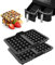 ZenithyrEn Ninja Lot de 2 accessoires de friteuse à air chaud, avec Ninja AF400EU, AF451EU, SL400EU, AF500DE, double insert en silicone, moule gaufré pour Airfryer