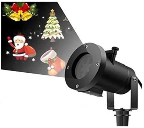 LP Divertissements Lot de 3 - Projecteur LED's 1w 4 Motifs de Noel en Couleur