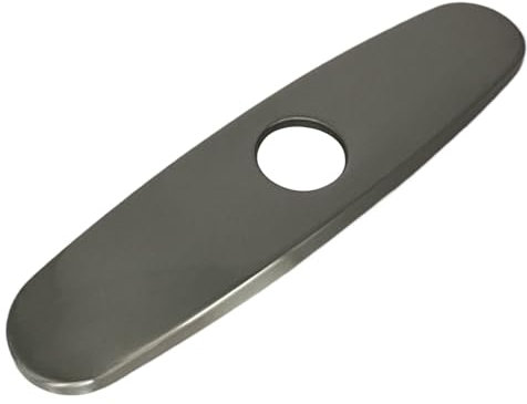 Wasserhahn -Deck -Platte 10 -Zoll -Edelstahl -Wasserhahnscheibe Moderne minimalistische Silberspüle Loch Abdeckung