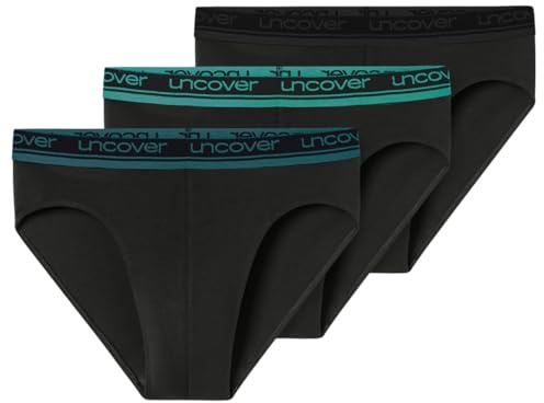 Uncover by Schiesser - Cotton - Rio Slip/Unterhose - 3er Pack (3XL Schwarz)