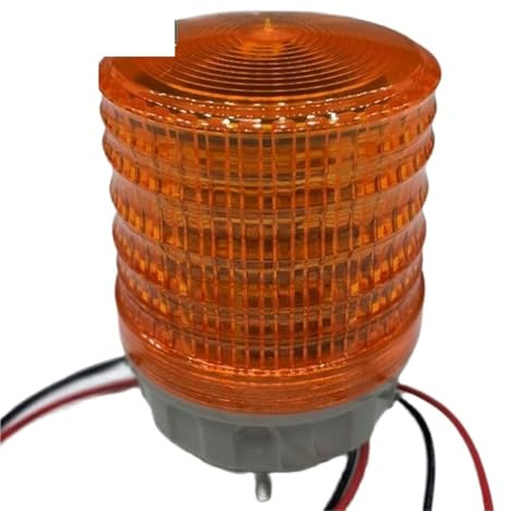 EYRMQWJPC Segnale luminoso di avvertimento 1 pz TB5051-Y 12V/24V/110V/220V Luce di segnalazione a LED di avvertimento 3 modalità Strobo Lampeggiante Fisso(12V)