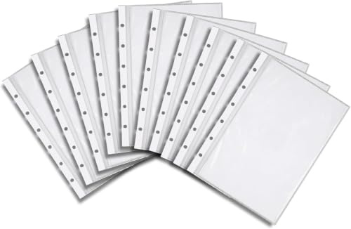 Picmondoo Sammelmappe Folien - 10 Klarsichthüllen - 40x60cm | 10 Klarsichthüllen für 40x60cm Bilder, glasklare Schutzhüllen als Erweiterung für große Sammelmappen