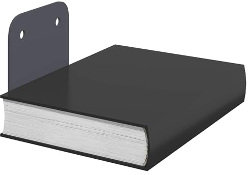 vidaXL Schwebendes Regal mit Regal 8 pcs Anthrazit 6 x 10,8 x 6,6 cm, Rechteckiges Wandregal, minimalistisches Design, schwebende Aufbewahrung, platzsparender Stahl, stylische Deko