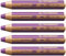 STABILO - Buntstift, Wasserfarbe & Wachsmalkreide - woody 3 in 1-5er Pack - lila
