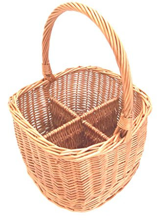 Panier à bouteilles, portes bouteilles en saule pour 4