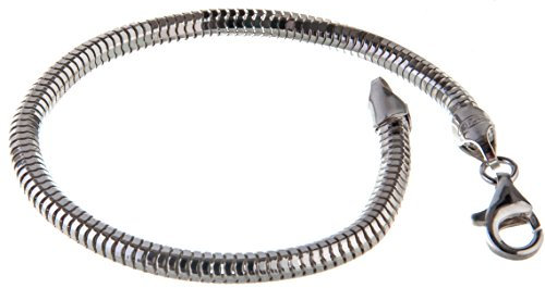 Achtkant Schlangenkettearmband 4mm Breite - 925 Silber, Länge wählbar 16-25cm