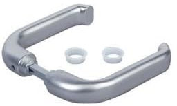 Paire de poignées en alu, carré de 10mm, longu. 60mm portail coulissant LOCINOX