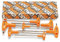 Beta 96T/S11 - Juego de llaves macho hexagonales acodadas con mango cromadas