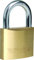 Sterling BPL042 Standard Shackle Padlock, Brass, 40mm
