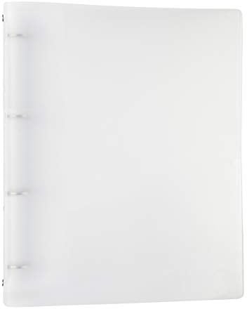 Idena 10041 - Ringbuch A4, 4 Ringe, aus PP/Kunststoff, tansparent, 1 Stück