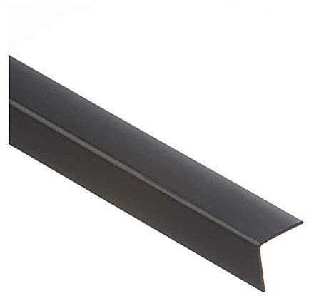 Black Plastic PVC Corner 90 Degree 1 Meter Angle Trim Wall Corner Guard Edge Protector TMW Profiles (15mm x 15mm x 1M)