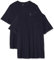 JP 1880 Hommes Grandes Tailles L-8XL Tee Shirt col Rond en Coton, Lot de 2 Bleu Marine foncé 8XL 702637 70-8XL
