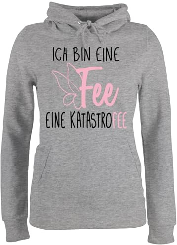 Shirtracer - Pullover Damen Hoodie Frauen - Sprüche Statement mit Spruch - Ich Hasse Menschen - Mag Keine
