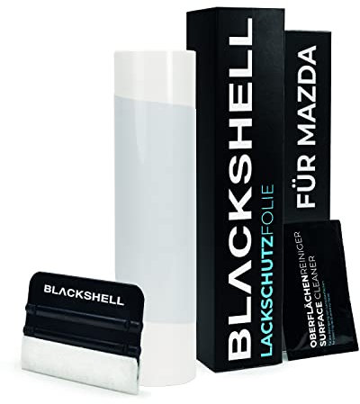 Blackshell® Ladekantenschutz Folie passend für Mazda CX-5 | Typ KE | Bj. 2012-2017 Transparent - passgenauer Stoßstangenschutz inkl. Set für Folierung