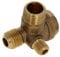 Othmro 1 pz 3 vie in ottone compressore d'aria valvola di ritegno 1,6x1,4x1 cm maschio filettato pneumatico accessorio compressore d'aria valvola maschio filettata non ritorno valvola di ritegno pezzi