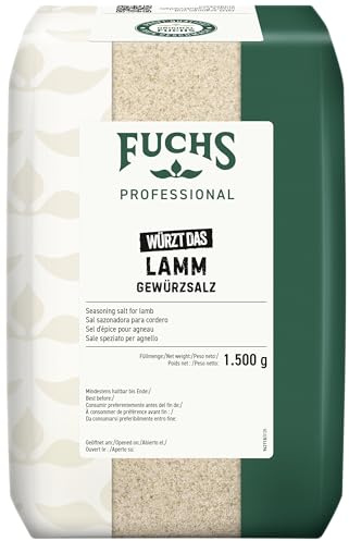 Fuchs Professional - Lamm Gewürzsalz | 1,5 kg im großen Beutel | Zum Würzen von Lammgerichten, kein weiteres Salzen | Für Großverbraucher und Gastronomie
