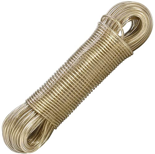 WARESHARK Cuerda de lavado con núcleo de acero resistente y resistente de 30 m, para lavandería, ropa gruesa y fuerte, tendedero para jardín, al aire libre