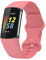 Wownadu Bracelets Compatible pour Fitbit Charge 5 / Charge 6 Bracelet de Rechange Band Rouge pour Femme Homme Silicone Sport Strap, L (Pas de Tracker)