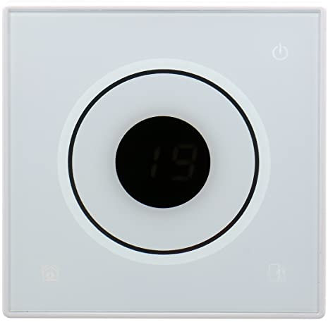 Heschen LCD-Thermostat mit digitaler wöchentlicher Programmierung, HS-S502, 230 VAC, 3Amp, 7-Tage-Betrieb, weiß, für Fußbodenheizungs-Temperaturregler
