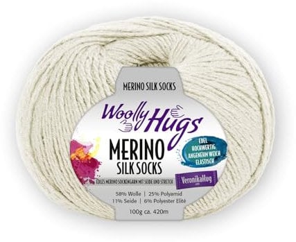 Woolly Hugs Merino Silk Socks ca. 420 m col. 205 100 g