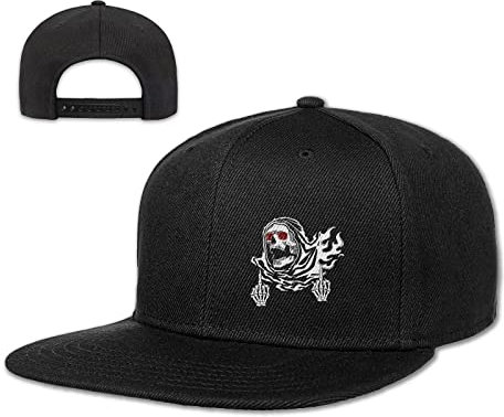 Herren Hüte Snapback Hüte für Männer Flat Bill Schwarz Custom Snap Rucksack Hut für Männer, Schwarz5, 2
