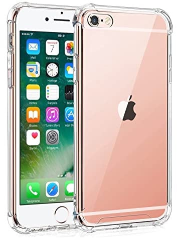 Whioltl Case for iPhone 6 and iPhone 6s, Crystal Clear Basic Case, Shockproof Bumper Cover, Anti-Scratch Clear Back, Phone Cover for iPhone 6s Smartphone, Transparent