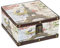 Hipiwe Dekorative Schmuckschatulle aus Holz und PU-Leder, Vintage-Stil, Erinnerungsbox, Geschenke für Mädchen und Jungen, Heimdekoration, Eiffelturm