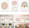 Taicols 3er Set Bilder Kinderzimmer, Poster Kinderzimmer Deko Mädchen, DIN A4 Poster Babyzimmer Mädchen Deko Boho Wandbilder Deko (A)
