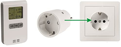 anapont elektrischer Badheizkörper - weiß gerade - mit AN/AUS - Schalter - Handtuchheizkörper - Badheizung elektrisch - Handtuchheizung - Made in Germany (FS-Thermostat)