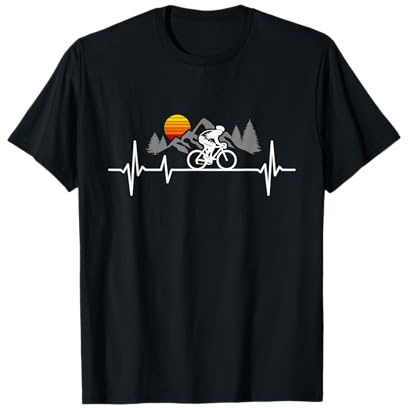 Fahrrad Herzschlag Radfahrer Rennrad T-Shirt