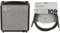 Fender Rumble 15-15W Electric Bass Guitar Combo Amplifier - Suitable for Electric Bass Guitar & 990820025 Professional Series Instrument Cable - 10 ft - STR/ANG - black, 3 metre