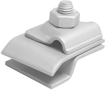 PAG Turbo GmbH® - Blitzschutz Blitzableiter Dachrinnenhalter/Dachrinnenklemme für Blitzschutzanlagen. Aufnahme Rundleitung 8-10mm (Dachrinnenklemme feuerverzinkt) - Art. Nr. BS9